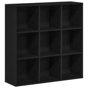 vidaXL Biblioth&egrave;que en ch&ecirc;ne noir 98 x 29 x 97,5 cm bois d'ing&eacute;nierie