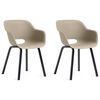 Chaise de jardin Keter avec pieds en m&eacute;tal Noa (lot de 2) couleur sauge argent&eacute;e