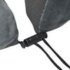 vidaXL Oreiller de Voyage pour le Cou R&eacute;glable Gris 27 x 26 x 14 cm