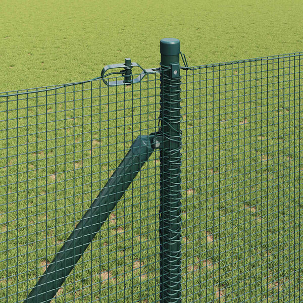 vidaXL Poteau de cl&ocirc;ture. Vert 100 x 1 m (maille 12 x 12 mm)