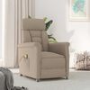vidaXL Chaise de massage avec coussin Taupe 70.5 x 96.5 x 95 cm tissu