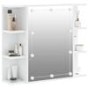vidaXL Armoire à miroir avec LED Blanc brillant 70x16,5x60 cm