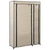 vidaXL Garde-robe pliable Cr&egrave;me 110x45x175 cm Tissu