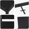 vidaXL Ensemble de salle &agrave; manger pour jardin 5 pcs Noir polyrotin