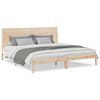 vidaXL Cadre de lit extra long sans matelas 200x220 cm bois massif