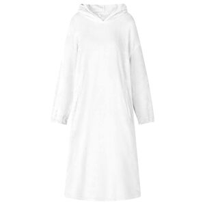 vidaXL Sweat &agrave; capuche couverture Blanc l Flanelle