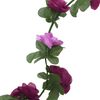 vidaXL Guirlandes de fleurs 6 pcs violet clair 250 cm