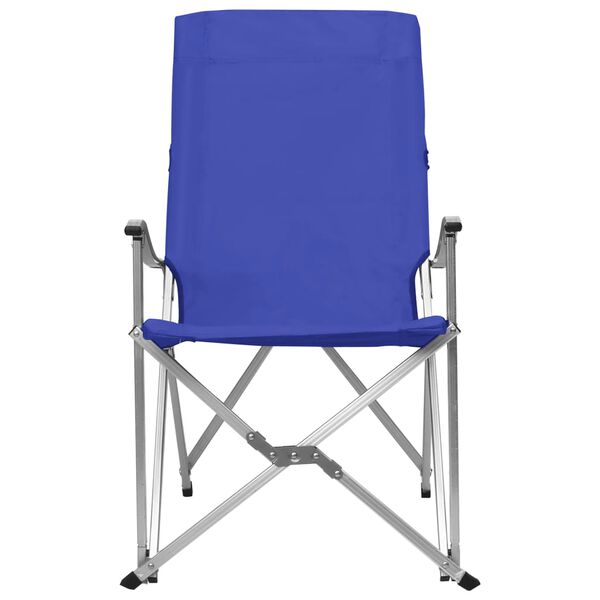 vidaXL Chaises de camping pliables lot de 2 Bleu