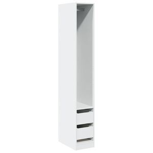 vidaXL Garde-robe Blanc 30x50x200 cm Bois d'ing&eacute;nierie