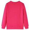 Sweatshirt pour enfants rose vif 128