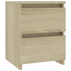 vidaXL Table de chevet Ch&ecirc;ne sonoma 30x30x40 cm Bois d'ing&eacute;nierie