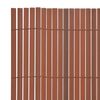 vidaXL Clôture de jardin Double face PVC 90 x 300 cm Marron