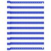 vidaXL &Eacute;cran de balcon Bleu et blanc 120x600 cm PEHD