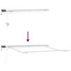 vidaXL Auvent R&eacute;tractable Beige 350 x 250 cm Tissu et acier