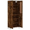 vidaXL Buffet haut Ch&ecirc;ne fum&eacute; 69,5x34x180 cm Bois d'ing&eacute;nierie
