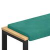 vidaXL Coussin de banc Velours Turquoise Profondeur 35 cm