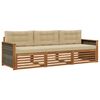 vidaXL Ensemble de canap&eacute;s d'ext&eacute;rieur 3 pcs Naturel et Beige