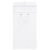 vidaXL Panier à linge avec une seule section bambou blanc 83 L