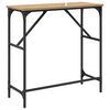 vidaXL Table console Chêne artisanal 75 x 32 x 75 cm Bois d'ingénierie