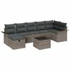 vidaXL Ensemble de canap&eacute; de jardin 8 pc Poly rotin