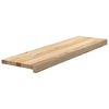 vidaXL Marches d'escalier 16 pcs non trait&eacute; bois de ch&ecirc;ne massif