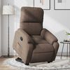 vidaXL Fauteuil inclinable marron tissu microfibre