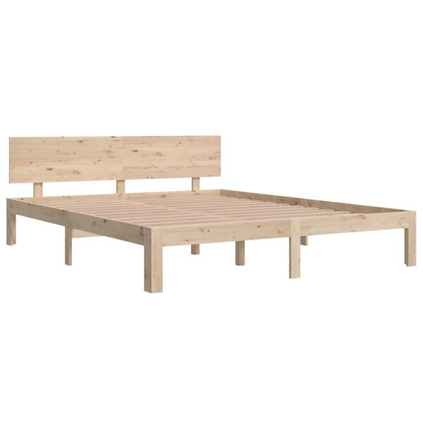 vidaXL Cadre de lit sans matelas bois massif de pin 160x200 cm