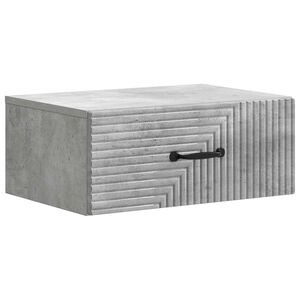 vidaXL Cabinet de chevet mural Gris b&eacute;ton 49 x 34,5 x 20 cm