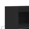 vidaXL Buffet noir 81x37x100 cm bois d'ing&eacute;nierie
