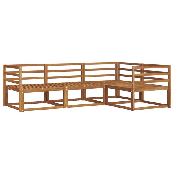 vidaXL Ensemble de canap&eacute;s d'ext&eacute;rieur 4 pcs Naturel