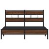vidaXL Cadre de lit sans matelas ch&ecirc;ne marron 137x190 cm