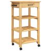vidaXL Chariot de cuisine MONZA 48x40x88,5 cm bois massif de pin