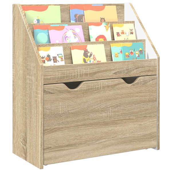 vidaXL Biblioth&egrave;que pour enfants Ch&ecirc;ne Sonoma 60 x 29,5 x 69 cm