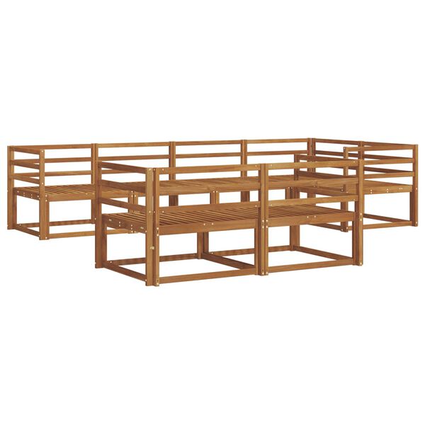 vidaXL Ensemble de canap&eacute;s d'ext&eacute;rieur 7 pcs Naturel