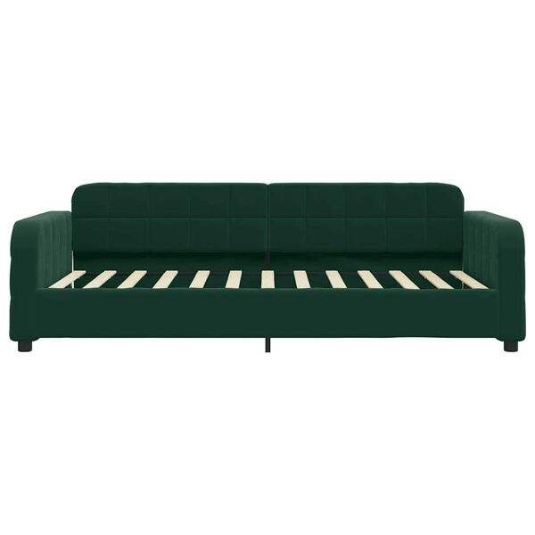 vidaXL Lit de repos sans matelas vert fonc&eacute; 80x200 cm velours