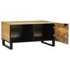 vidaXL Table basse Marron et Noir 80 x 50 x 40 cm Bois d'acacia massif