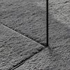 vidaXL Tapis HUARTE à poils courts doux et lavable anthracite Ø 200 cm