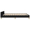 vidaXL Cadre de lit sans matelas noir 140x190 cm tissu