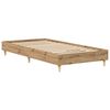 vidaXL Cadre de lit sans matelas ch&ecirc;ne artisanal 90x190 cm