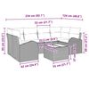 vidaXL Ensemble de canap&eacute; de jardin 7 pcs Gris clair et gris fonc&eacute;