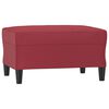vidaXL Ensemble de canap&eacute;s 4 pcs et coussins Rouge bordeaux Similicuir