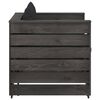 vidaXL Salon de jardin 2 pcs avec coussins Bois impr&eacute;gn&eacute; de gris