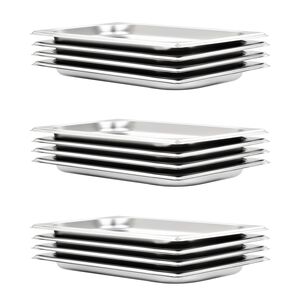vidaXL Récipients Gastronorm 12 pcs GN 1/3 20 mm Acier inoxydable