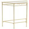 vidaXL Table d'appoint Style vintage M&eacute;tal 87 x 34 x 73 cm Dor&eacute;