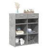 vidaXL Buffet gris béton 80x42,5x93 cm bois d'ingénierie