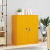 vidaXL Armoire de rangement Jaune moutarde 90 x 40 x 105 cm Acier