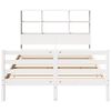 vidaXL Lit biblioth&egrave;que sans matelas blanc 120x200 cm bois pin massif
