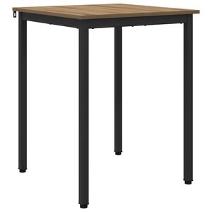 vidaXL Table de salle &agrave; manger / Table de repas 60 x 60 x 75 cm M&Eacute;TAL