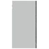 vidaXL Vitrine suspendue "Lyon" Gris Sonoma 80 x 31 x 60 cm Bois d'ingénierie