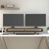 vidaXL Support de moniteur Marron miel 100x27x14 cm Bois de pin solide